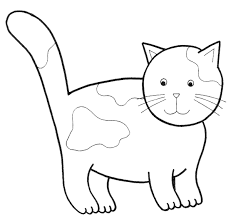 Kedi Boyama Sayfasi Okuloncesitr Preschool Kindergarten Boyama Sayfalari Aplike Desenleri Hayvan Boyama Sayfalari