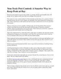 There is no one best product to control and furthermore, when using chemicals of any kind you should always wear protective clothing and. Calameo Non Toxic Pest Control A Smarter Way To Keep Pests At Bay