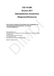 Sporirea depistării precoce a cancerului. Icd 10 Gm Version 2011 Systematisches Verzeichnis