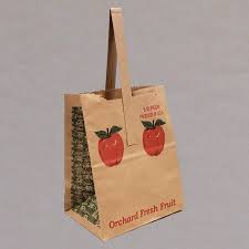 These bags are available in three different sizes in both natural kraft and white. 1 2 Peck Brown Paper Apple Tote Bag Globe Bag Company Inc