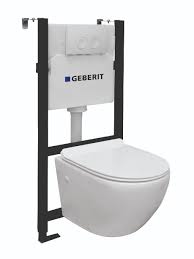 Film de présentation et de montage des plaques de commandes geberit pour le déclenchement de chasse des wc suspendu geberit. Pack Wc Suspendu Go By Van Marcke Cuvette Sans Bride Reservoir Geberit 3 6 L Abattant