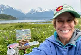 Plein air painting near Paradise Cove