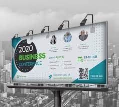 Conference Billboard Template Agenda Design Event Agenda Billboard