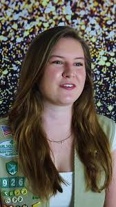 Meet McKenna Shelly, one of our 2024 Gold Award Girl Scouts! 🌟 McKenna  brought together the families of local veterans for a weekend of relaxation  and fun at Camp Trico. 🥾💚