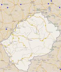 Here we have another very nice made desert map called lesotho. Detailed Road Map Of Lesotho With Cities Lesotho Africa Mapsland Maps Of The World