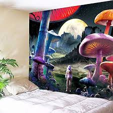 Psychedelic Mushroom Tapestry Cool Space Astronaut Tapestry Wall Hanging Trippy Galaxy Aesthetic Mountain Tapestries For Bedroom Dorm Decor 59x78 8330615 2021 15 59