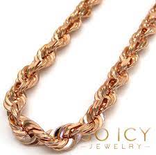 Get it as soon as wed, jul 28. Buy 14k Rose Gold Solid Diamond Cut Rope Chain 24 26 Inches 5mm Online At So Icy Jewelry