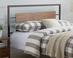 Brown industrial queen size wood metal panel headboard. Wood Metal Headboards You Ll Love In 2021 Wayfair
