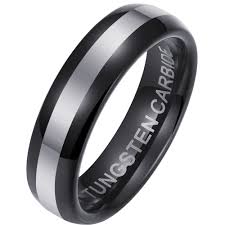 Black Wedding Ring Tungsten Wedding Bands Besttohave Com