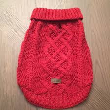 Ugg Knit Dog Sweater Red