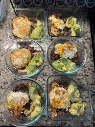 Ground Beef and Fried Egg w/ Hass Avocado : r/mealprep