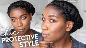 An Easy Natural Hair Protective Style That S Gentle On The Edges Quick To Install And Lasts All Protective Hairstyles Natural Hair Twists Natural Hair Styles