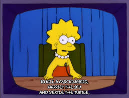 Very subtly done in yertle the turtle. after yertle is dethroned and sent tumbling down into the swamp mud, the turtles that had previously. Lisa Simpson Gif Find Share On Giphy