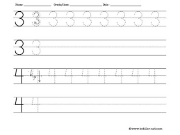 Tracing Worksheet Numbers 3 And 4 Handwriting Practice Worksheets Handwriting Practice Sheets Writing Practice Worksheets