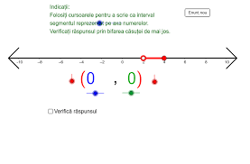 Stabiliţi valoarea de adevar a. Scrierea Intervalelor Geogebra