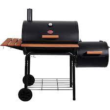 Char Griller Smokin Pro Horizontal Smoker 850 Sq In Black Charcoal Horizontal Smoker In The Charcoal Smokers Department At Lowes Com