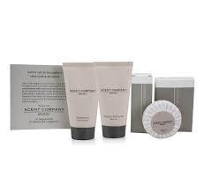 Present-More Set cortesia Scent Company Milano - Linea cortesia 30 ospiti  per Alberghi, B&B e Hotel | Set cortesia con fragranza Ambra regale :  Amazon.it: Bellezza