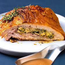 Klassisch Gefullte Kalbsbrust Rezept Gefullte Kalbsbrust Kalbsbraten Rezepte