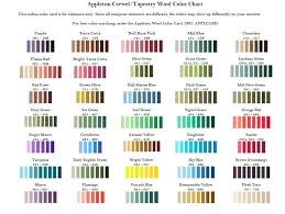 63 punctual appleton tapestry wool conversion chart