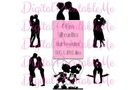 Download Kiss Clip Art Kissing Couple Silhouette Graphic By Digitalprintableme Creative Fabrica PSD Mockup Templates