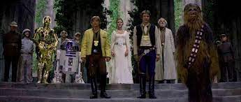 Geek With Curves The Final Scenes Of Star Wars Films Star Wars Film Star Wars Episode Iv Star Wars Gif