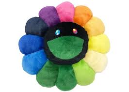 Takashi Murakami Flower Plush 30cm Rainbow Black In 2020 Murakami Flower Takashi Murakami Murakami
