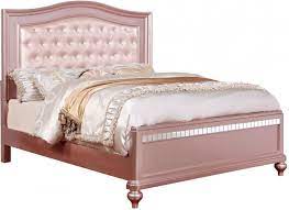 Wayfair.com has been visited by 1m+ users in the past month Ariston Rose Gold Youth Upholstered Panel Bedroom Set From Furniture Of America Coleman Furniture