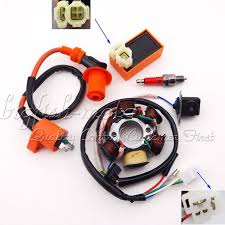 Moped Magneto Stator Racing Ignition Coil Cdi Spark Plug Gy6 49cc 50cc Scooter Scooter Parts 50cc Ebay