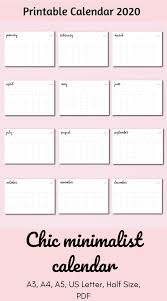 2021 Minimalist Printable Calendar Blank Calendar A4 Desk Etsy In 2020 Printable Calendar Calendar Printables Desk Calendars