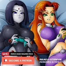 Raven X Starfire comic porn - HD Porn Comics