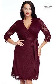Lbs Amazon Get Ready To Attend Any Special Events With This Lovely Burgundy Lace Wrap Style Dress Dresses Gorgeous Summer Dresses Wrap Dress