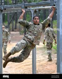 A Soldier From Support Battalion 1st Special Warfare Training Group Airborne Negotiates An Obstacle During The Battalion S Commander S Cup Competition At Fort Bragg North Carolina April 15 2021 The Soldiers From Each