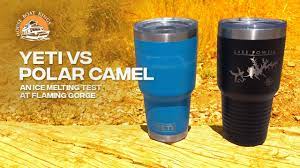 Polar camel tumblers look similar to yeti tumblers and they are commonly sold with custom laser engraving or custom printing options making them a unique choice of tumbler. Yeti Vs Polar Camel Lake Tumbler From Houseboatkings Com Ice Test Youtube