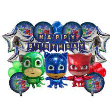 ❏❁✣PJ Mask Balloon - Owlete / CatBoy / Gecko Birthday Decoration Theme Set  Package | Shopee Philippines