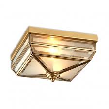 Check spelling or type a new query. Metal Square Ceiling Fixture Dining Room 2 Lights Antique Style Flush Light In Brass Beautifulhalo Com