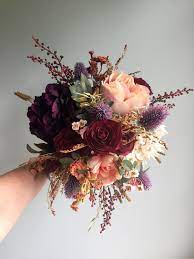 5 out of 5 stars. Fall Wedding Bouquet Silk Wedding Bouquet Rustic Bridal Etsy Silk Wedding Bouquets Rustic Bridal Bouquets Bridal Bouquet