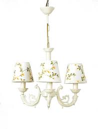 Massarelli Aline Avize Krem 3 Kollu Sari Cicekli Lazimbana Da Avize Altin