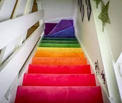 Flooring & carpets i carpets cheltenham i deca design flooring. The Rainbow Carpet On These Stairs Creates An Exciting Element In A Home Which Contrasts Well With The White Walls A Carpet Stairs Rainbow House Bright Carpet