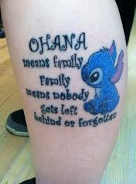 Подписчиков, 2,451 подписок, 3,254 публикаций — посмотрите в instagram фото и видео disney tattoos (@disneytatts). Tattoo Disney Quotes Ohana 34 Ideas For 2019 Disney Tattoos Stitch Tattoo Family Tattoos