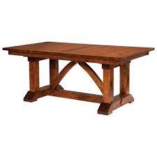 Customize for your dining room! Bostonian Trestle Extension Table Amish Dining Tables Amish Tables