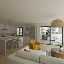 Projet En Cours Amenagement T3 Neuf Avec Cuisine Ouverte Sur Le Salon Et Creation D Une Verriere Entre Le Bureau Chambre D Amis Et Le Salon Pour Laisser Entre