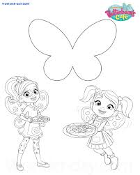 Do your kids adore nickelodeon animation studio and have a favorite character? Printable Butter Beans Coloring Page Coloring Name B107 Left