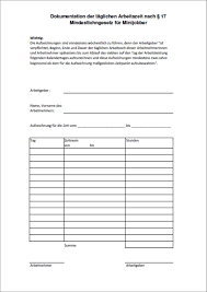 Xlsx, pdf, txt or read online from scribd. Minijob Stundenzettel Pflicht