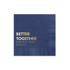 We have new deals and discounts everyday so be sure to stop by, shop and save big! Custom Look Foil Cocktail Napkin Ann S Bridal Bargains