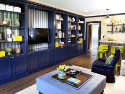 New Ways To Decorate With Shades Of Blue Bookshelves In Living Room Shelving Design Built In Shelves