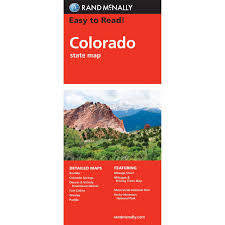 colorado easy to read folding travel map