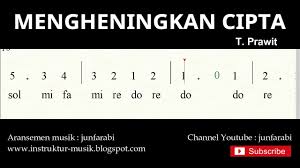 Not Angka Mengheningkan Cipta Do C Mayor Lagu Wajib Nasional Doremi Solmisasi Youtube