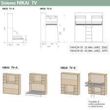 E' ideale per tutti i casi dove serve poter disporre di un. Borgonovo 1930 Letti A Scomparsa Clever Nikai Tv Letto Matrimoniale A Scomparsa Letto Singolo Con Letto Estraibile