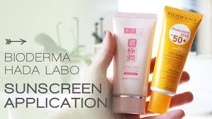 Guide to hada labo lotions how to choose the best hada labo lotion for you skin type! Sunscreen Application Bioderma Hada Labo Youtube