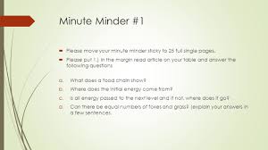 Loop ready animation z 30 kl./s. Minute Minder 1 Please Move Your Minute Minder Sticky To 25 Full Single Pages Please Put 1 In The Margin Read Article On Your Table And Answer Ppt Download